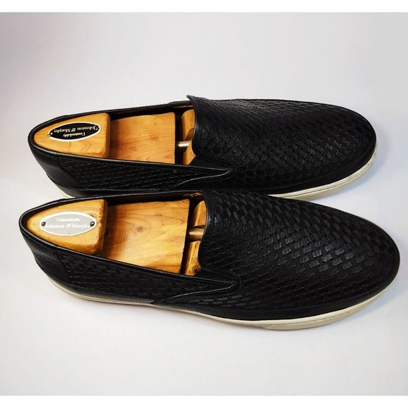 Johnston & Murphy Men’s Tyler Laser-Weave Slip-On Black Sneaker Shoe Size 9 - Picture 15 of 16